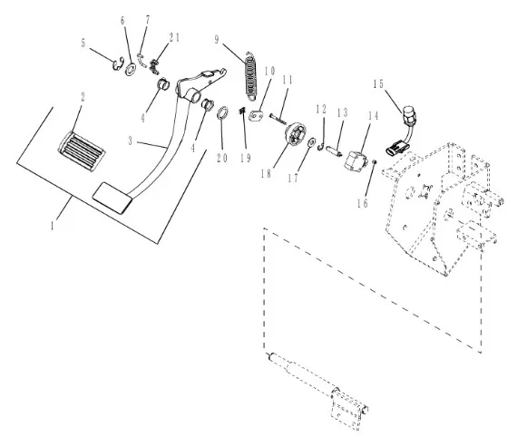 303754A1 - Пружина педали сцепления TGT8./Mg.